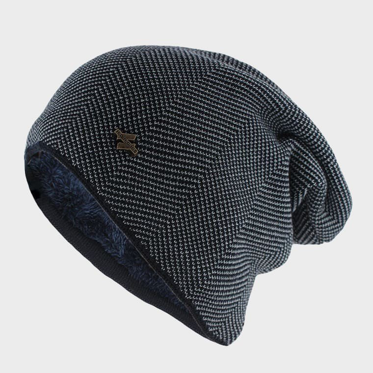 Unisex Slouchy Knitted Beanie | Cotton Wool Casual Detail
