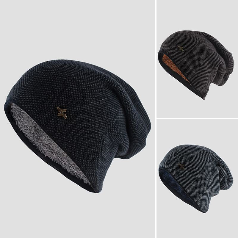 Unisex Slouchy Knitted Beanie | Cotton Wool Casual Side