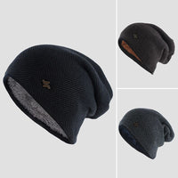 Unisex Slouchy Knitted Beanie | Cotton Wool Casual Side