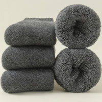 Unisex Terry Lined Wool Socks | Thermal 3-Pack Side