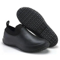 Unisex Waterproof Slip-On Work Shoes | Contrast Sole Grip Side