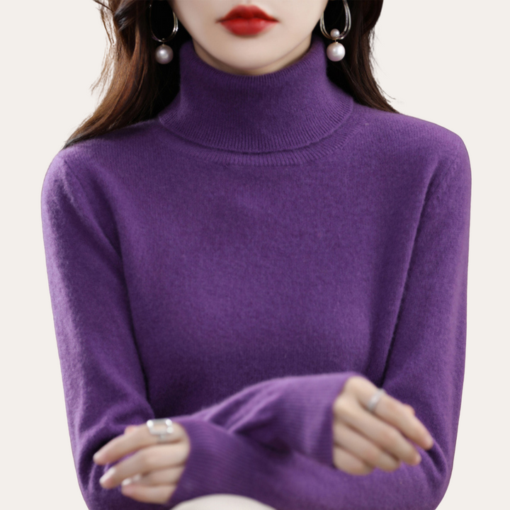 Damen Rollkragenpullover Kaschmir-Mischung | Vestea