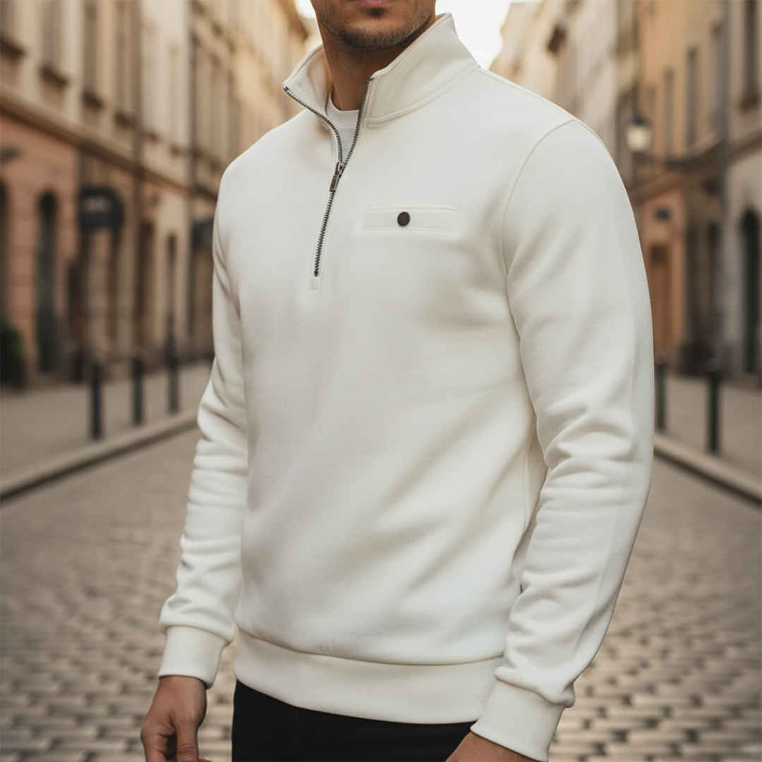 Sudadera para hombre con media cremallera