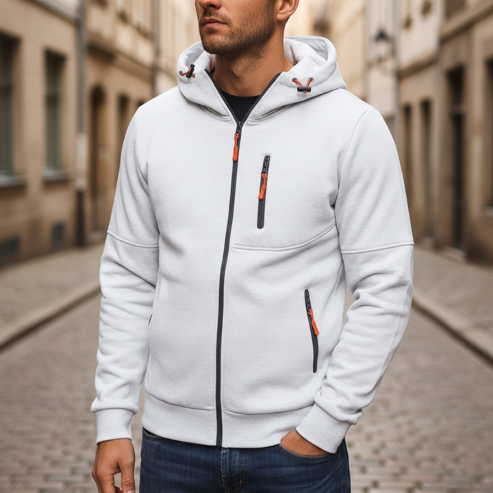 Herren Kapuzenjacke mit Reißverschluss | Vestea