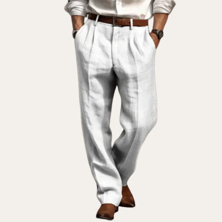 Herren Leinenhose Sommer Elegant Bequem Freizeit | Vestea