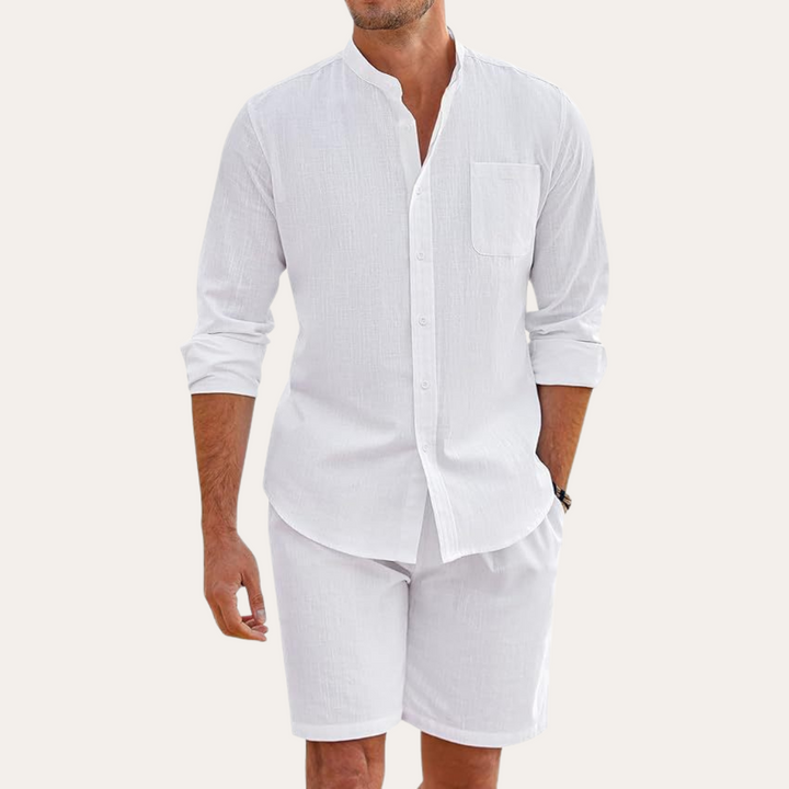 Vestea | Herren Leinen Set – 2-teilig, Sommer Outfit