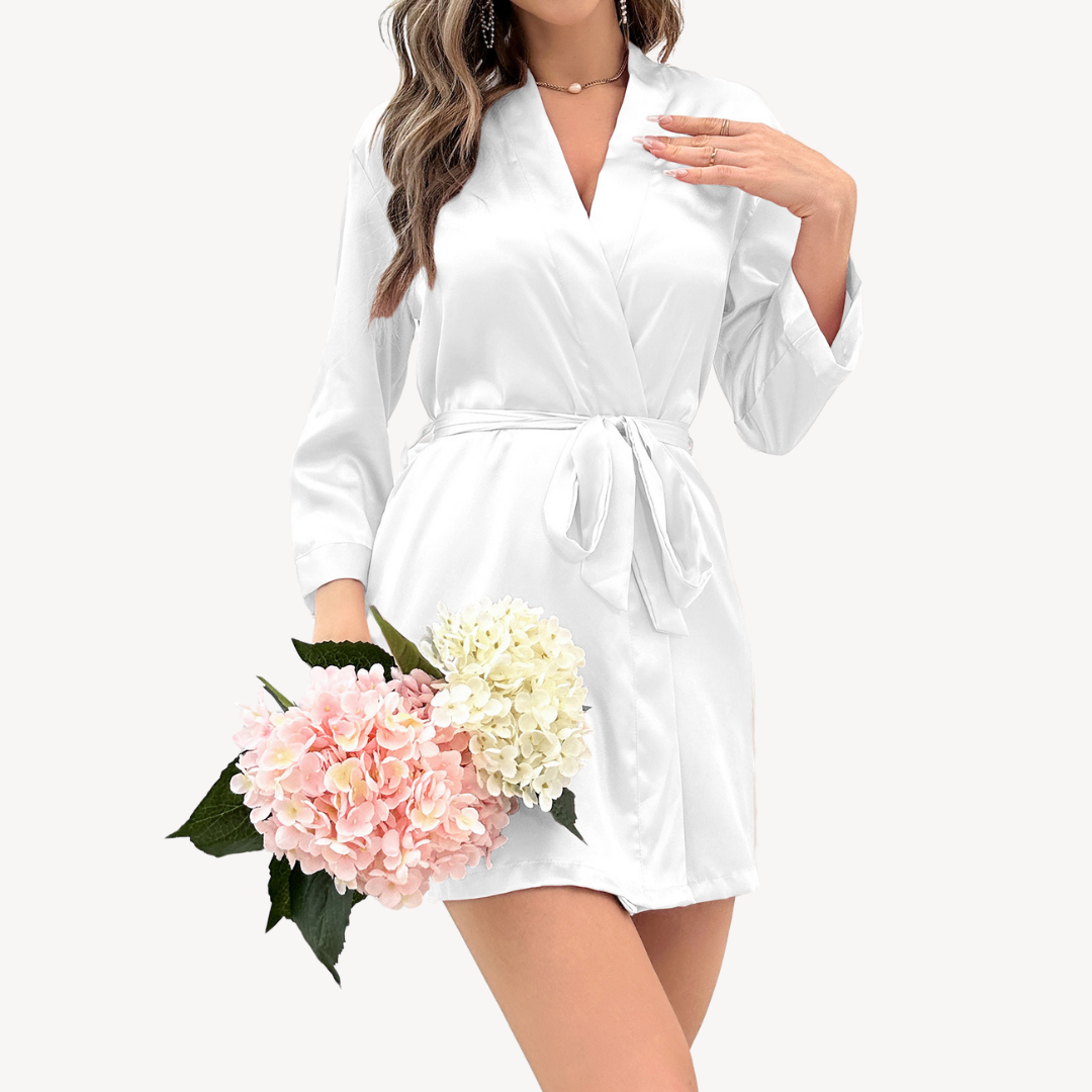 Vestea | Damen Satin Bademantel