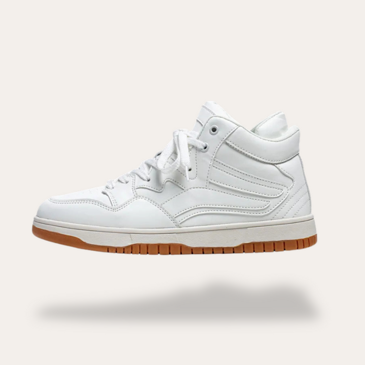 Unisex Faux-Leder High-Top Sneaker | Vestea