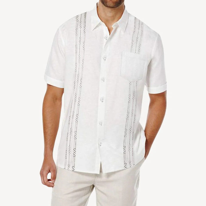Herren Leinen-Guayabera-Hemd | Vestea