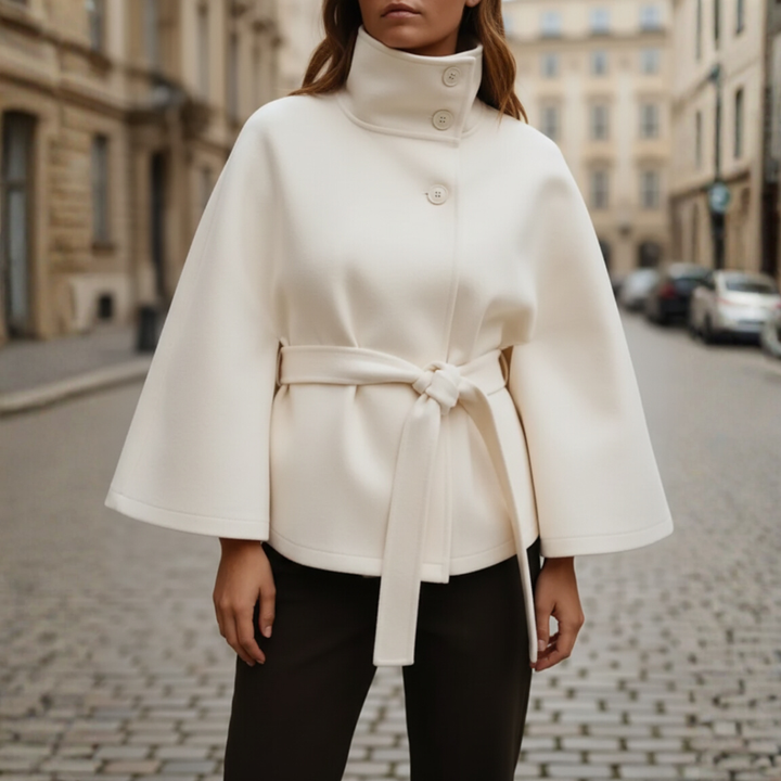 Damen Kapuzenmantel mit Gürtel | Vestea