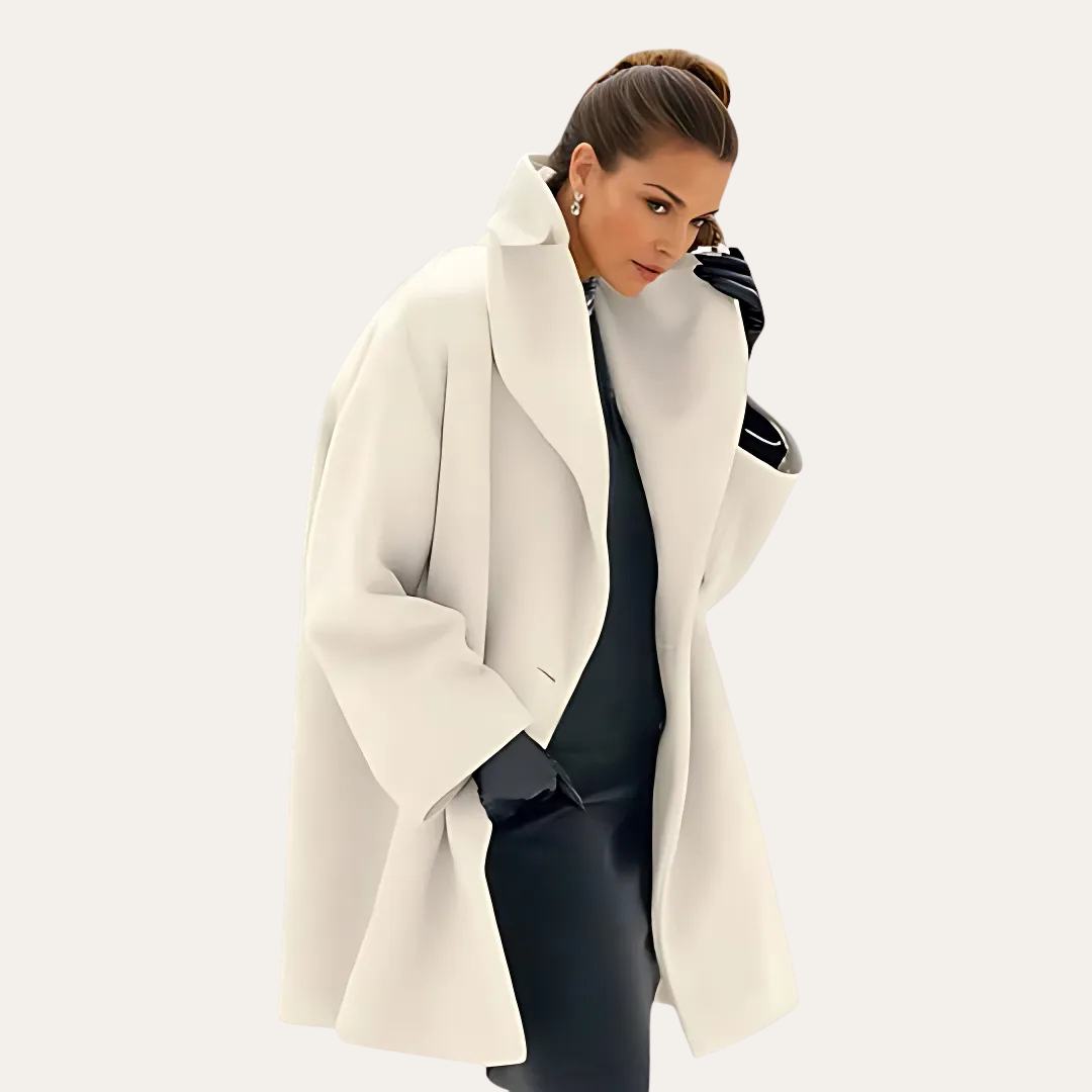 Damen Wollmantel Bicolor | Vestea