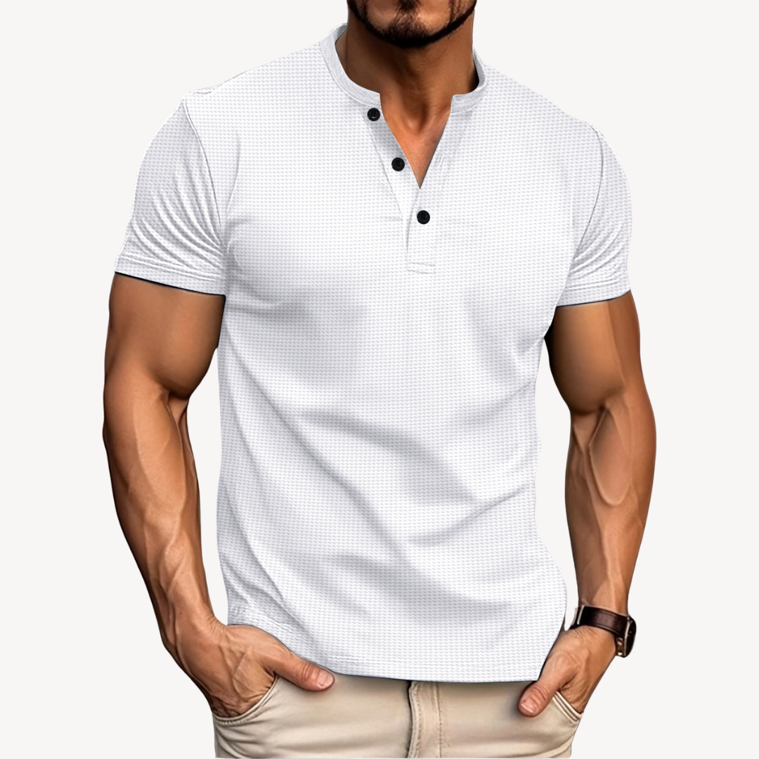 Vestea | Herren Henley T-Shirt – Baumwollmischung