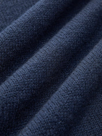 Women's 2 in 1 Panel Lapel Sweater | Denim Contrast Collar Back