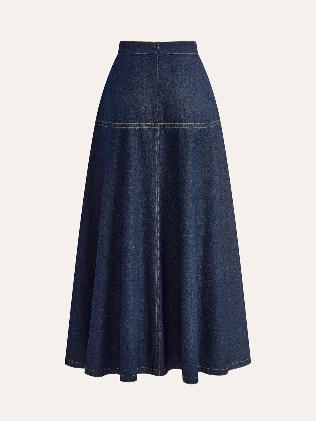 Women's A-Line Denim Skirt | Side Pockets Angle