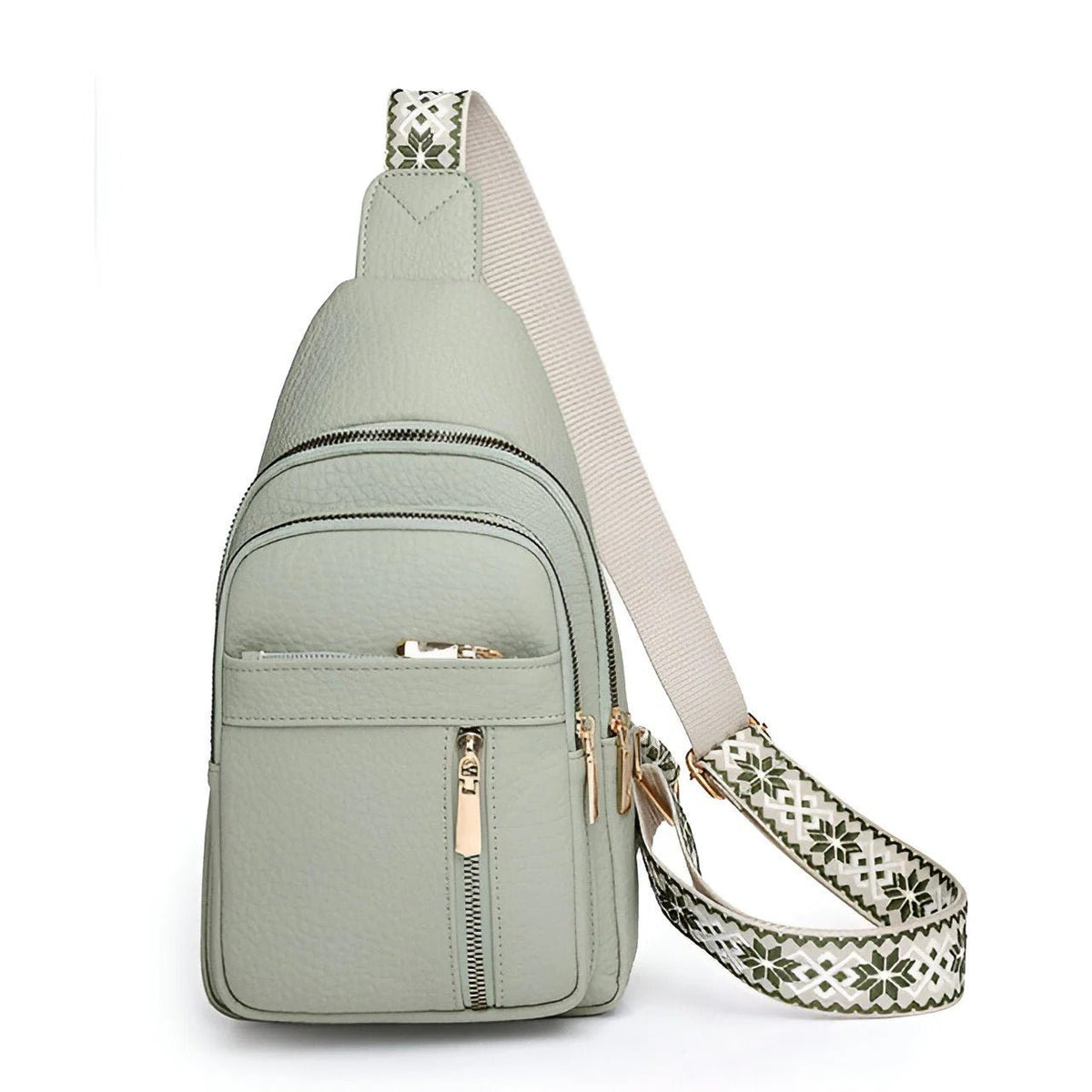 Women's Anti Theft Crossbody Bag | Geometric Strap Back