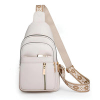 Women's Anti Theft Crossbody Bag | Geometric Strap Front