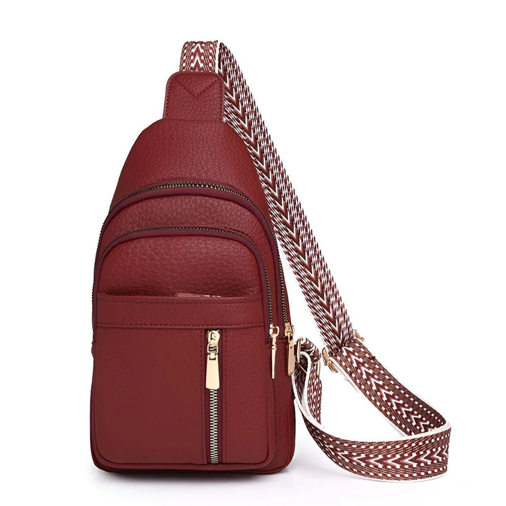 Women's Anti Theft Crossbody Bag | Geometric Strap Side