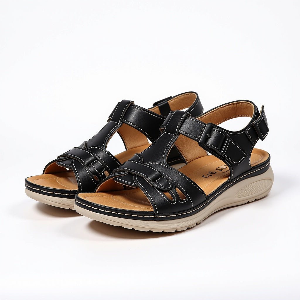 Women's Arch Support Walking Sandals | Woven T-Strap Hero