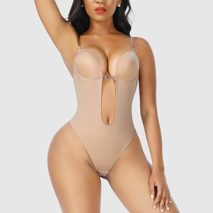 Women's Backless Body Shaper | Deep Plunge Instant Figure Hero