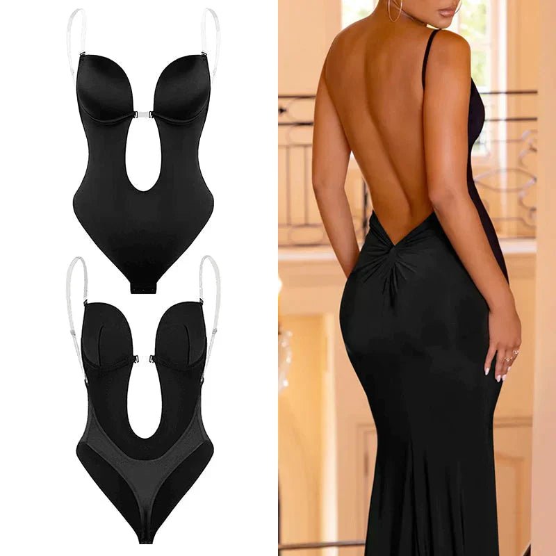 Women's Backless Body Shaper | Deep Plunge Instant Figure Side