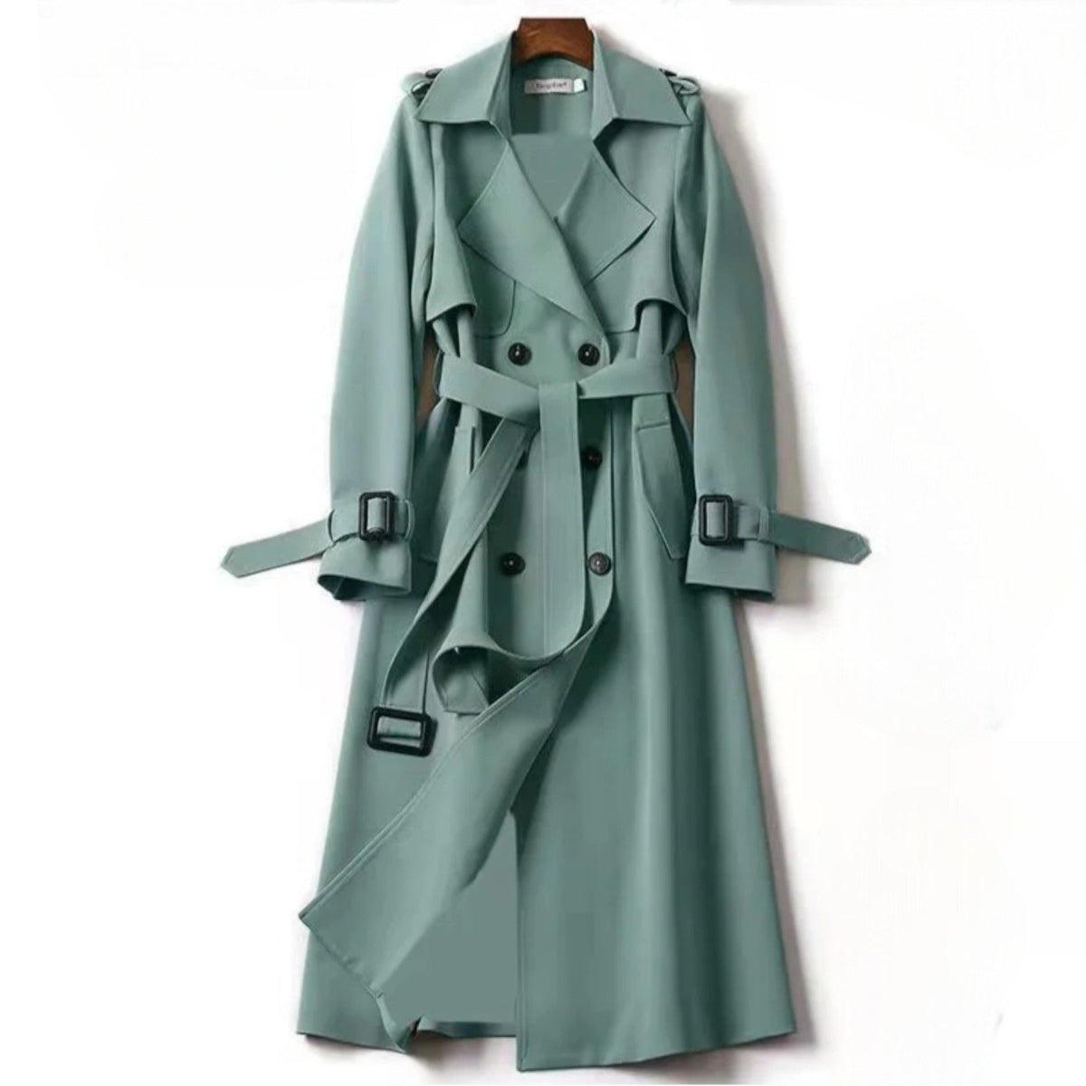 Women's Belted A-Line Trench Coat | Full-Length Tailored Fit Hero