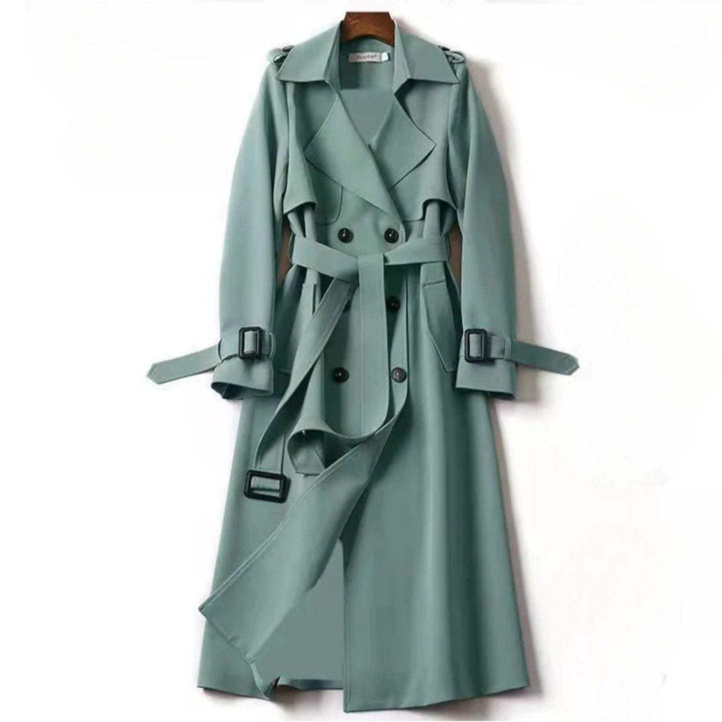 Women's Belted A-Line Trench Coat | Full-Length Tailored Fit Hero