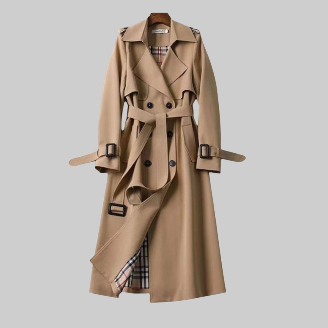 Women's Belted Trench Coat | Double-Breasted Midi Hero
