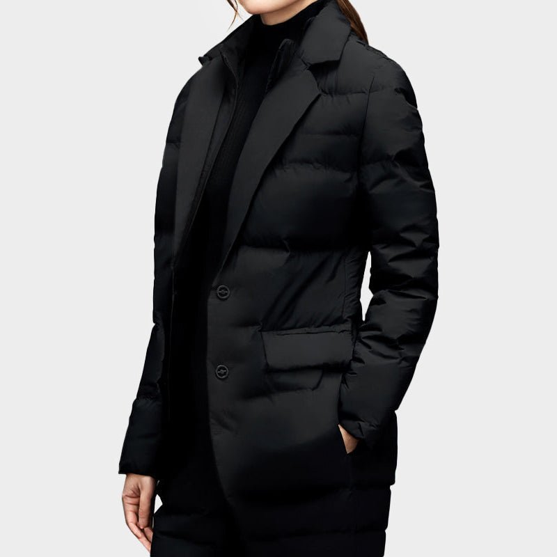Women's Blazer-Style Puffer Windbreaker | Lightweight Down City Hero
