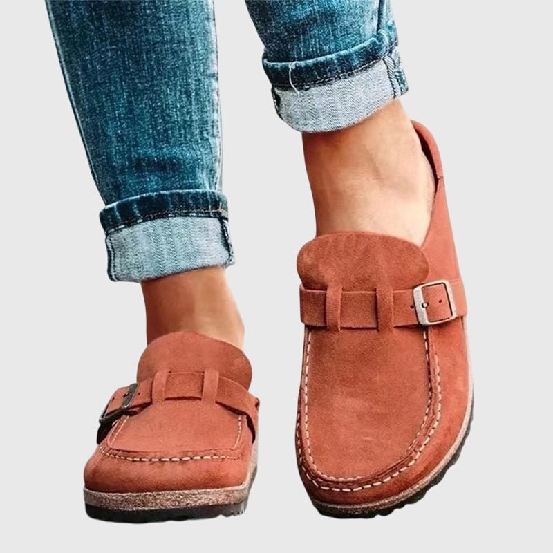 Women's Buckle Strap Mule Clogs | Slip-On Casual Lifestyle