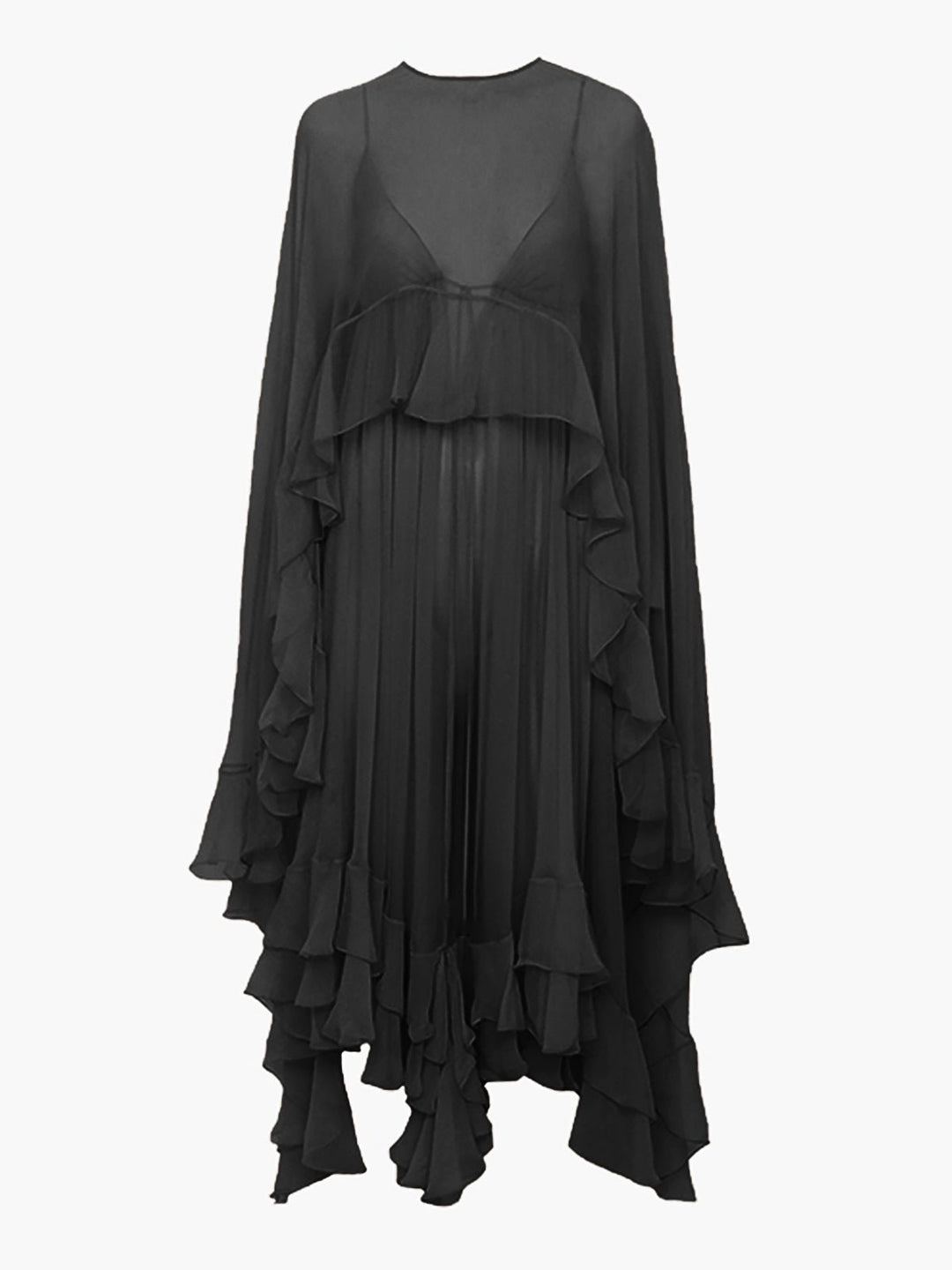 Women's Chiffon Layered Maxi Dress | Cloak Angle