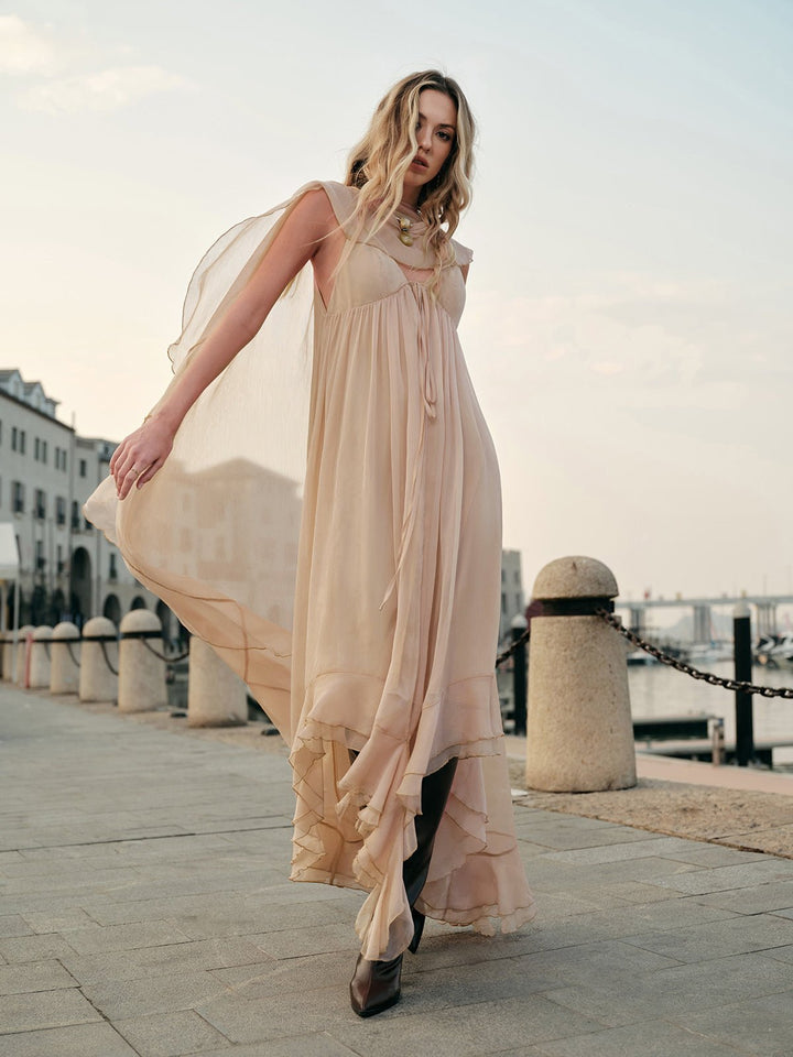 Women's Chiffon Layered Maxi Dress | Cloak Lifestyle