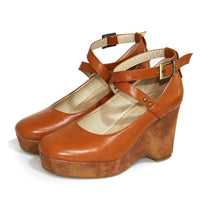 Women's Chunky Platform Mary Jane Heels | Buckle Strap Angle
