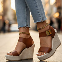Women's Comfortable Orthopedic Sandals | Wedge Chain Strap Back