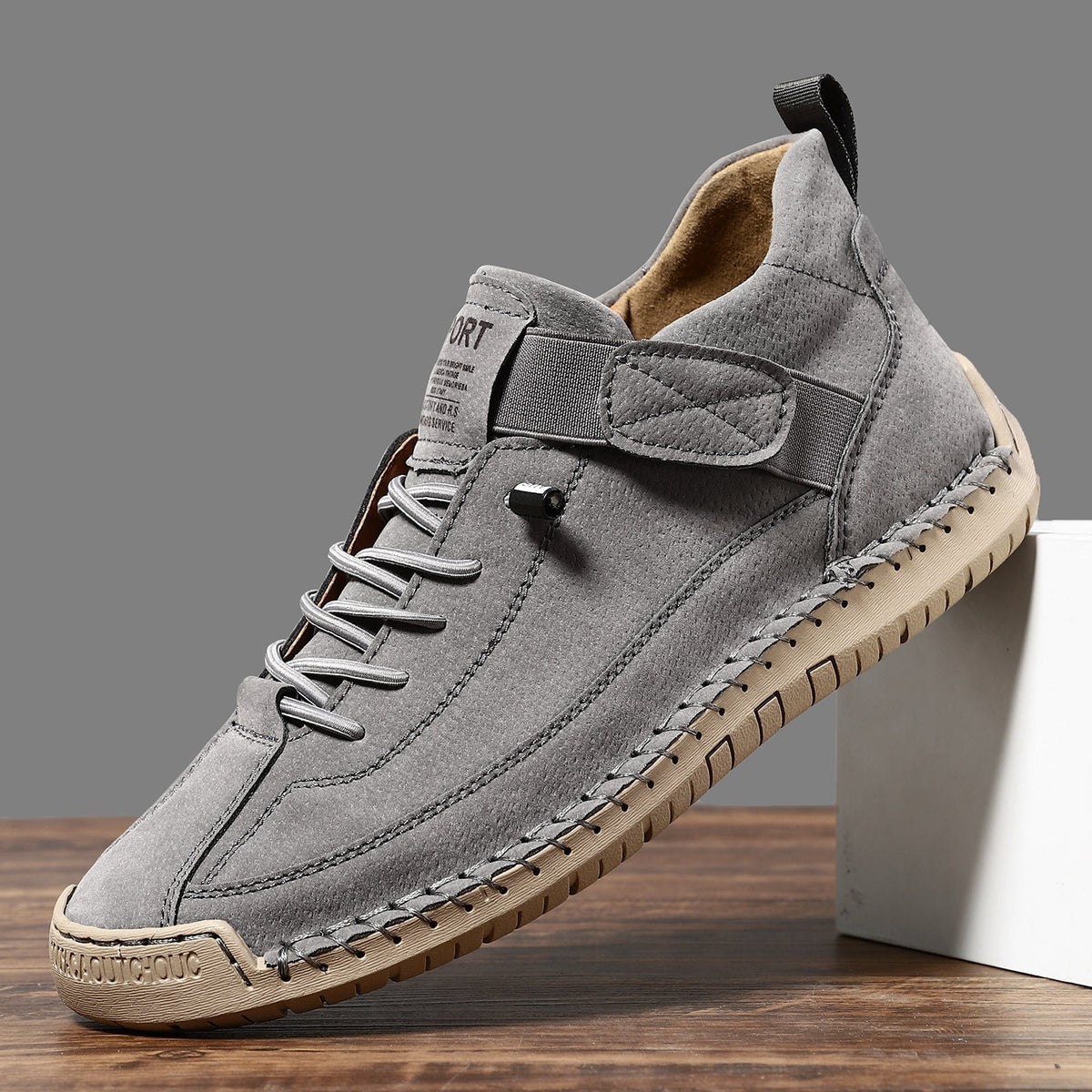Women's Comfortable Supportive Sneakers | Velcro Slip-On Close Up