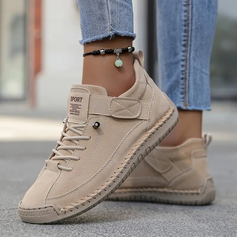 Women's Comfortable Supportive Sneakers | Velcro Slip-On Front
