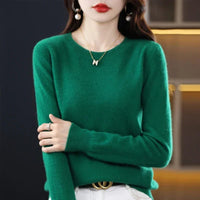 Women's Crew Neck Sweater | Soft Knit Everyday Layer Close Up