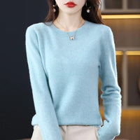 Women's Crew Neck Sweater | Soft Knit Everyday Layer Front