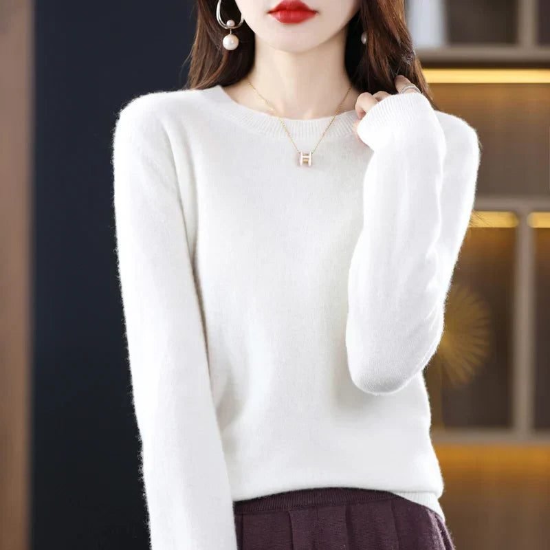 Women's Crew Neck Sweater | Soft Knit Everyday Layer Lifestyle