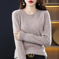 Women's Crew Neck Sweater | Soft Knit Everyday Layer View 13