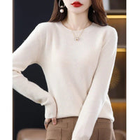 Women's Crew Neck Sweater | Soft Knit Everyday Layer View 15