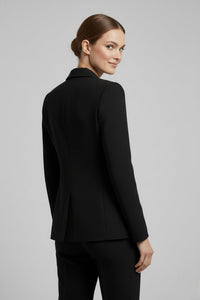 Women's Double-Breasted Blazer | Gold Button Tailored Fit Back