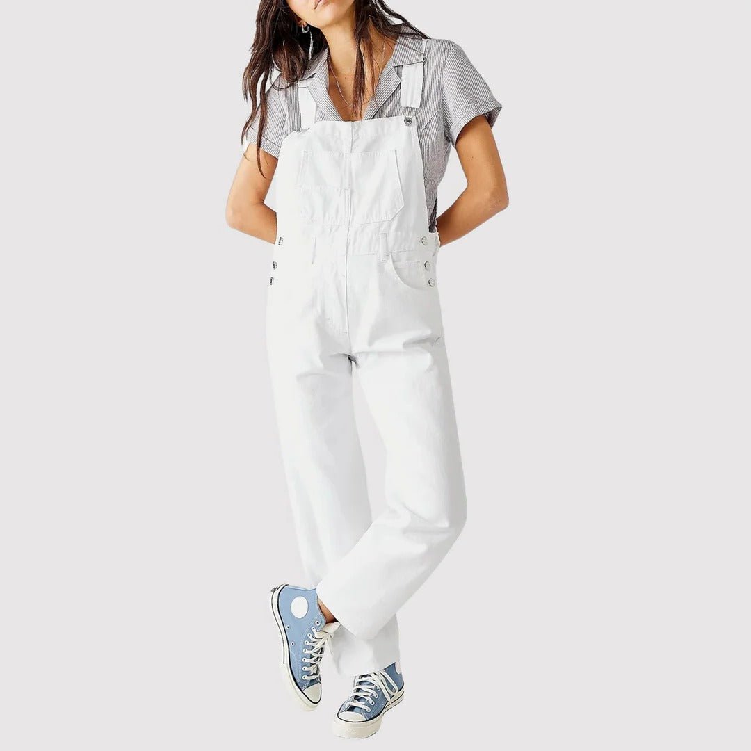Women's Full-Length Dungarees | Adjustable Straps Side
