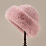 Women's Fuzzy Brimless Elegant Fur Hat | Faux Fur Winter