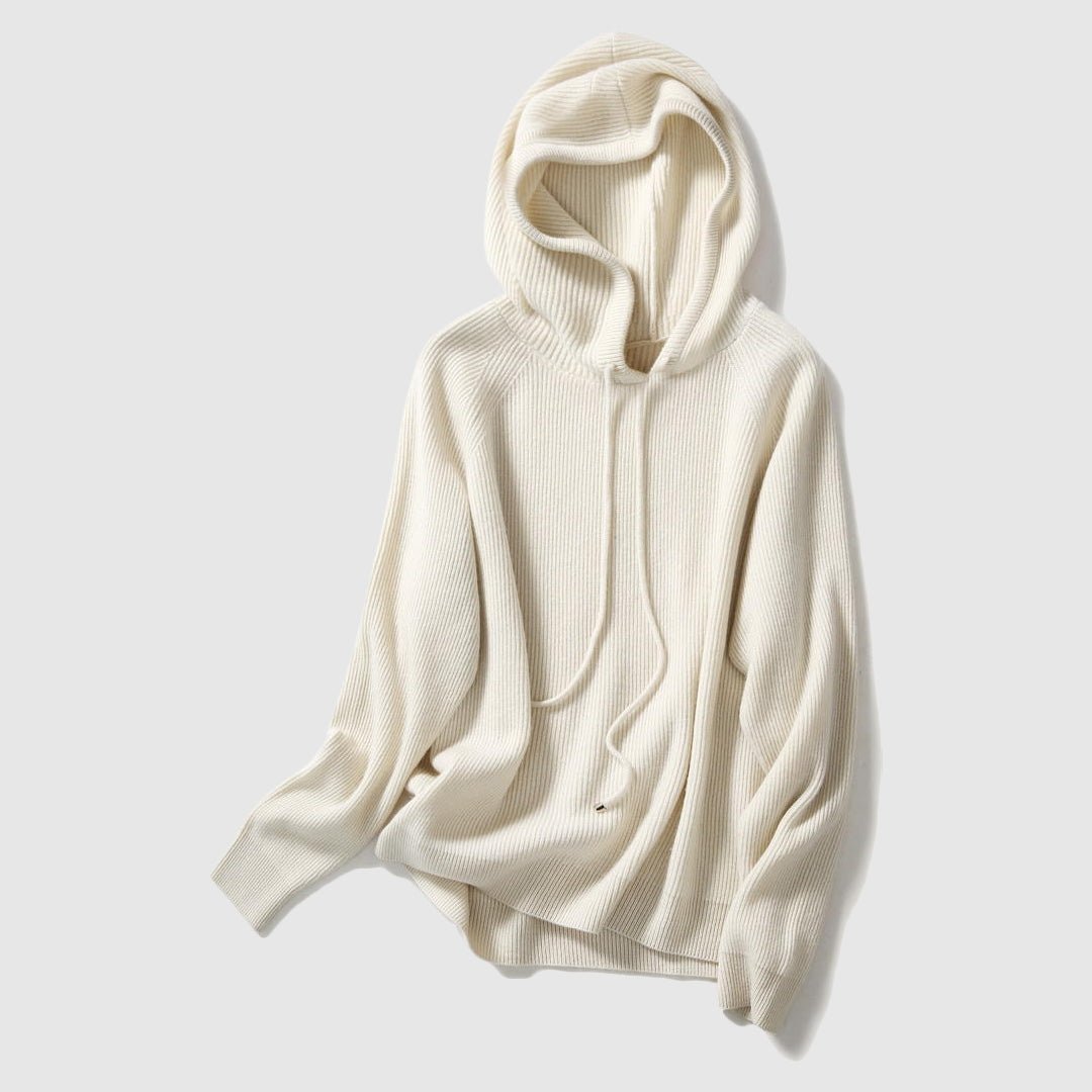 Women's Hooded Knitted Winter Sweater | Oversized Pullover Front