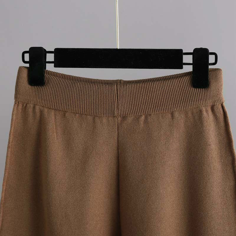 Women's Knit Comfort Set | Turtleneck Sweater Wide-Leg Pants Lifestyle