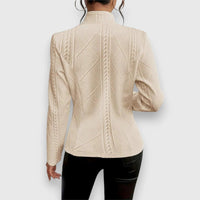 Women's Lightweight Transitional Jacket | Cable Knit View 12