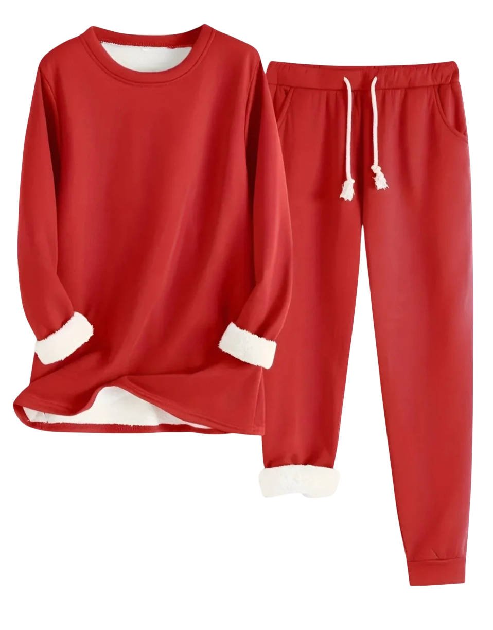 Women's Lined Sweatsuit Set | Contrast Trim Full