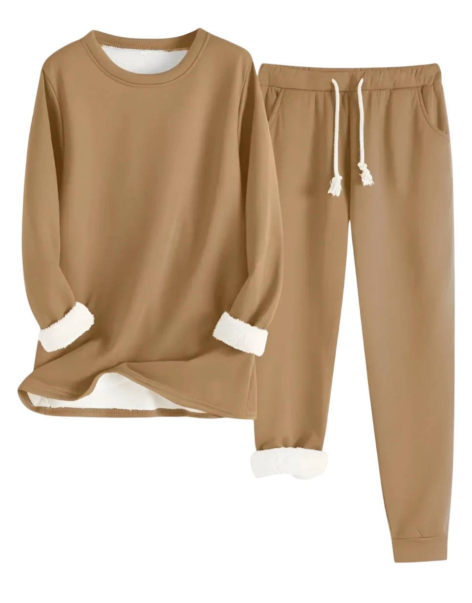 Women's Lined Sweatsuit Set | Contrast Trim View 11