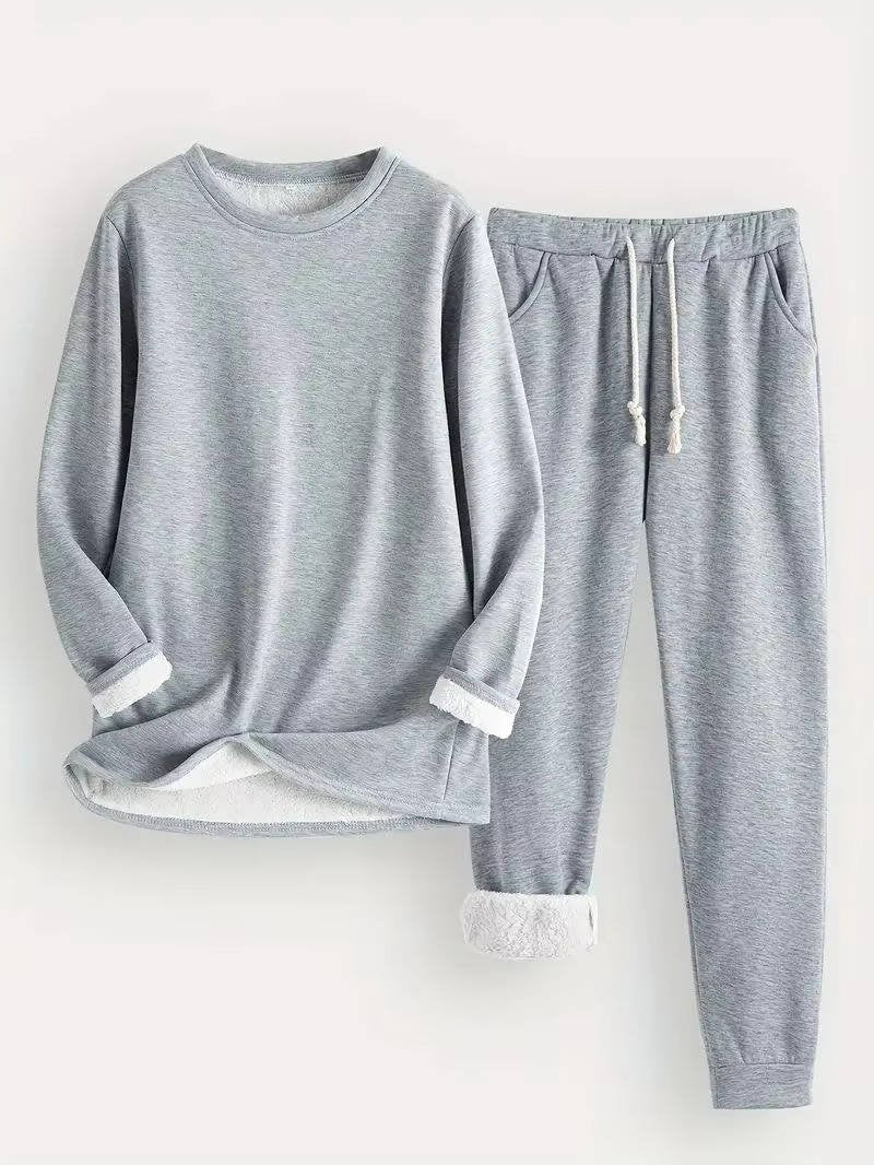 Women's Lined Sweatsuit Set | Contrast Trim View 12