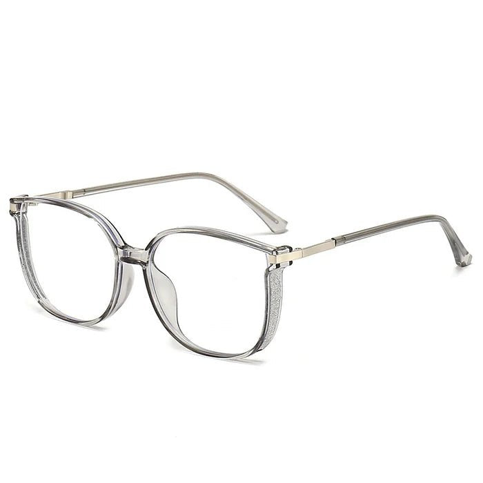 Women's Luxurious Reading Glasses | Crystal Embellished Temples Angle